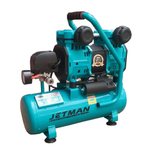 Máy Nén Khí Không Dầu Jetman 12L 2Hp JM-1600-12 Lên Hơi Nhanh