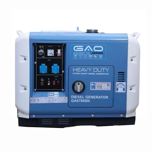 Máy Phát Điện Chạy Dầu 5Kw GAO GA6700SN Siêu Cách Âm