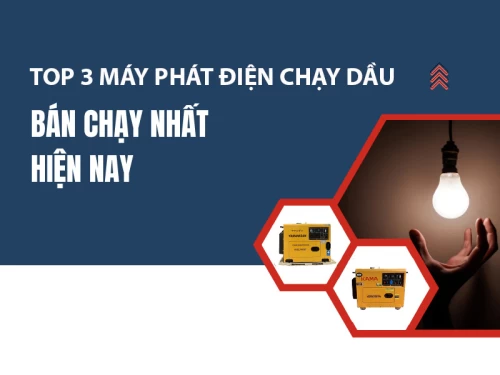 Top 3 máy phát điện gia đình chạy dầu 5kw bán chạy nhất hiện nay