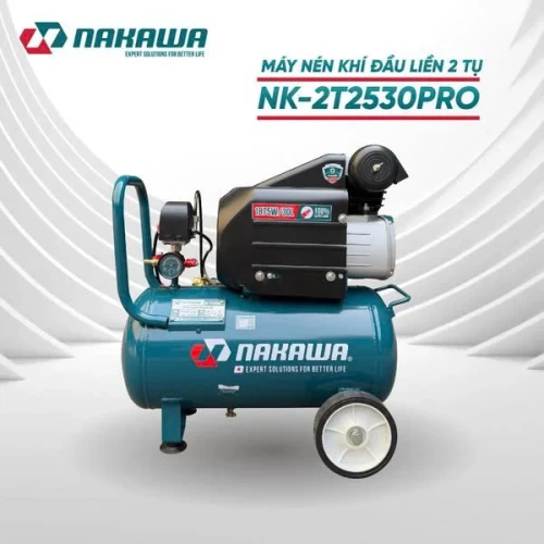 Máy Nén Khí đầu liền 2 tụ 1875W 30L NAKAWA NK-2T2530PRO