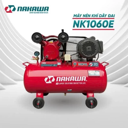Máy Nén Khí Dây Đai 750W 60L NAKAWA NK1060E