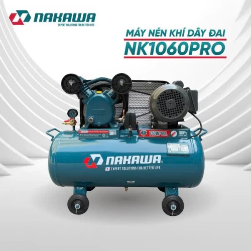 Máy Nén Khí Dây Đai 750W 60L NAKAWA NK1060PRO