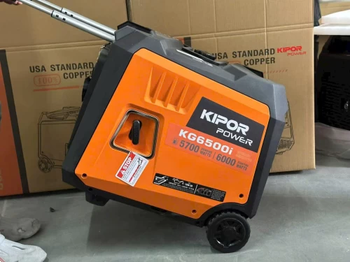 Máy Phát Điện Chạy Xăng Inverter Kipor 6kw KG6500i Siêu Cách Âm Có Đề