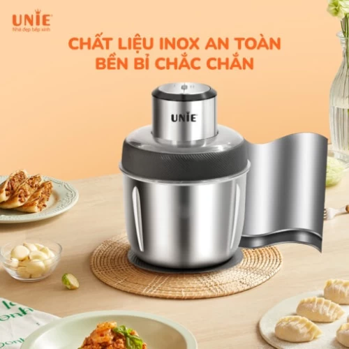 Máy xay thịt Unie UE226 dung tích 2.5L, 2 cối xay đa năng, trục bóc hành, tỏi, đánh ruốc tiện lợi